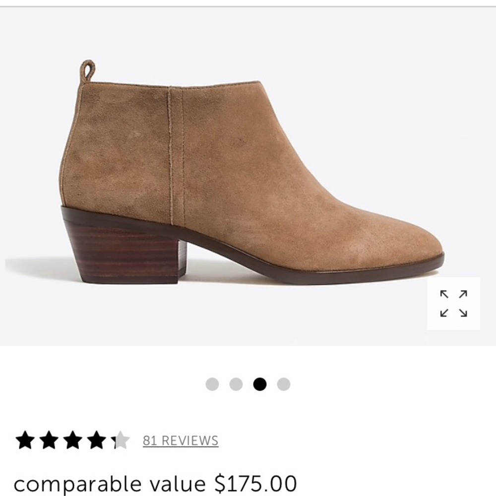JCrew Suede Ankle Booties